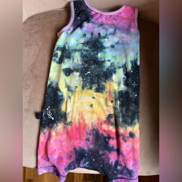 Rags galaxy dyed shorts romper - Picture 3 of 3